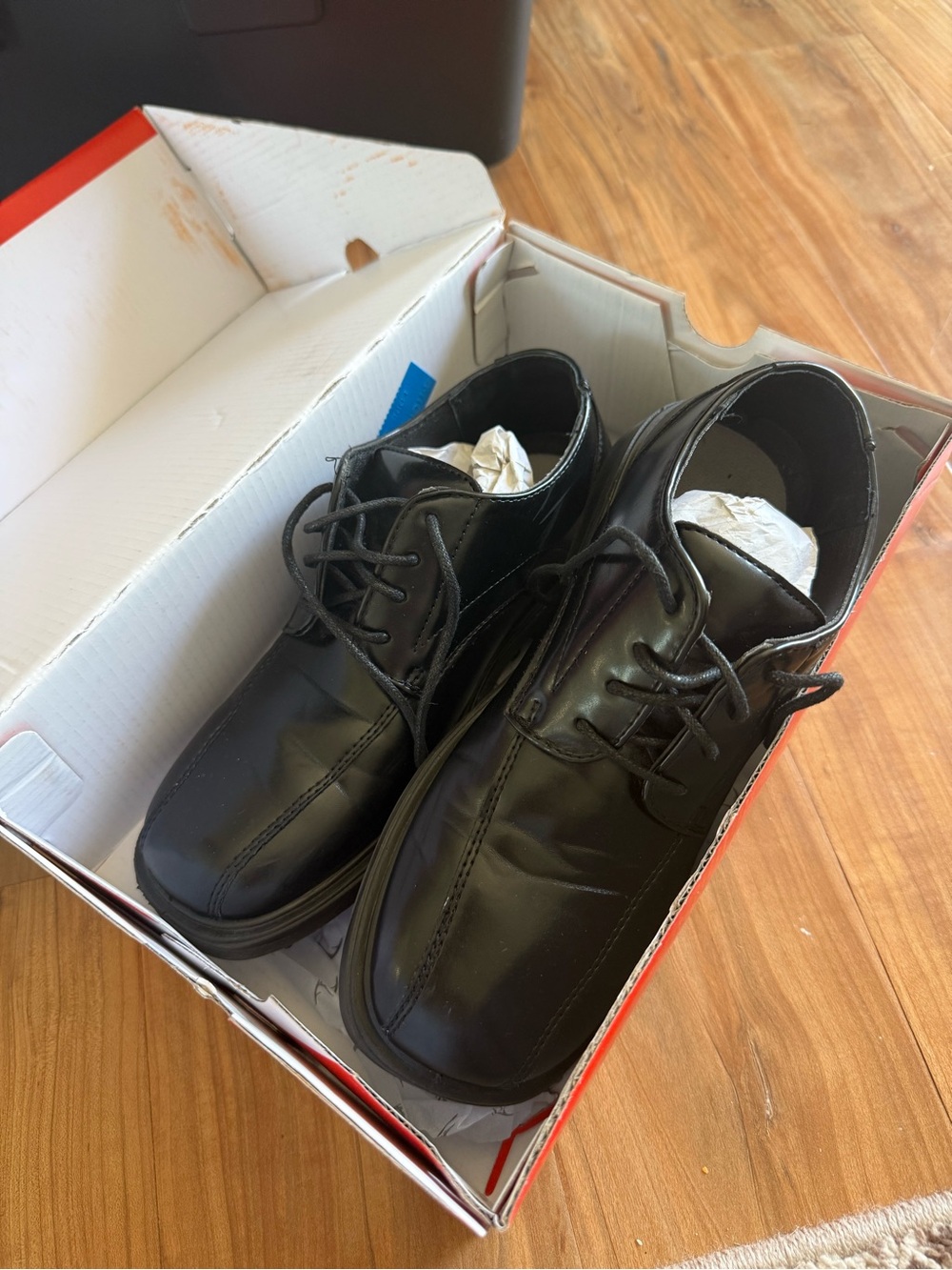 Men's Black Lace-Up Dress Shoes